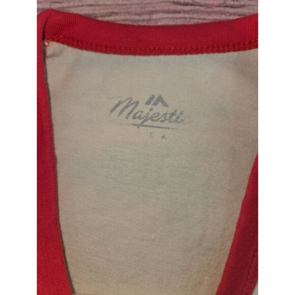 Texas Rangers Majestic Womens 2023 World Series Champions Raglan T-Shirt Large - Picture 5 of 8